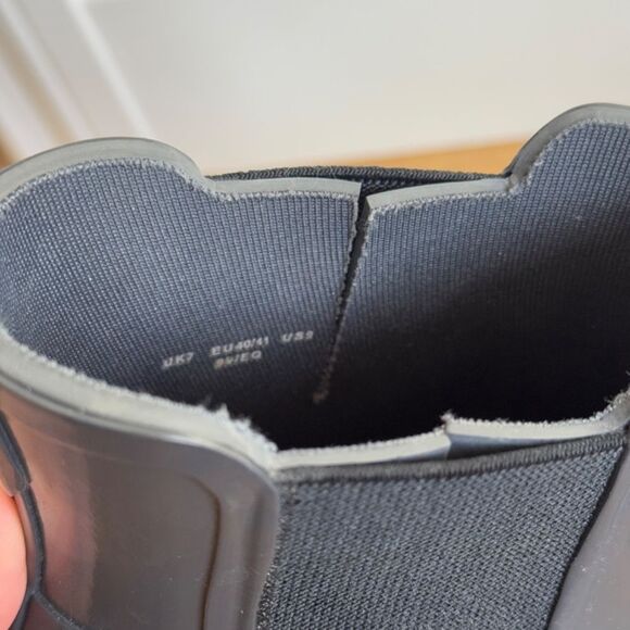 HUNTER Women's Refined Slim Fit Chelsea Boots - Gloss Grey | Size 9 - Picture 7 of 7